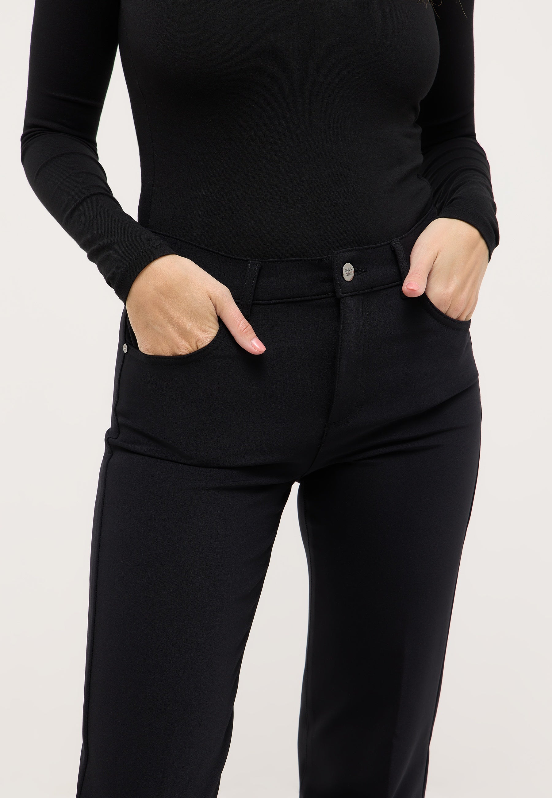 ANGELS Lara Straight-Leg Jerseyhose - Deep Black - 711 2900.10 von Angels Jeans