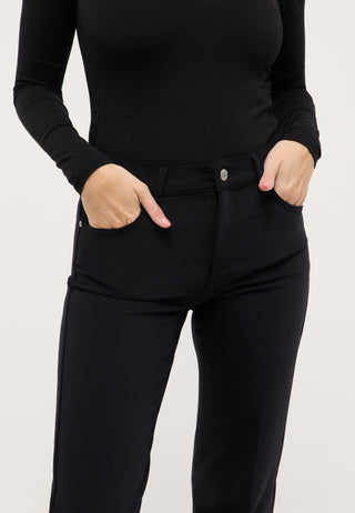 ANGELS Lara Straight-Leg Jerseyhose - Deep Black - 711 2900.10