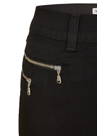 ANGELS JEANS Malu Zip Jeans - Midnight Black - 519 7700.1000