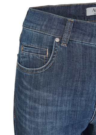 ANGELS JEANS Cici Straight-Leg Jeans - Worn Coastal Indigo - 360 34.3158