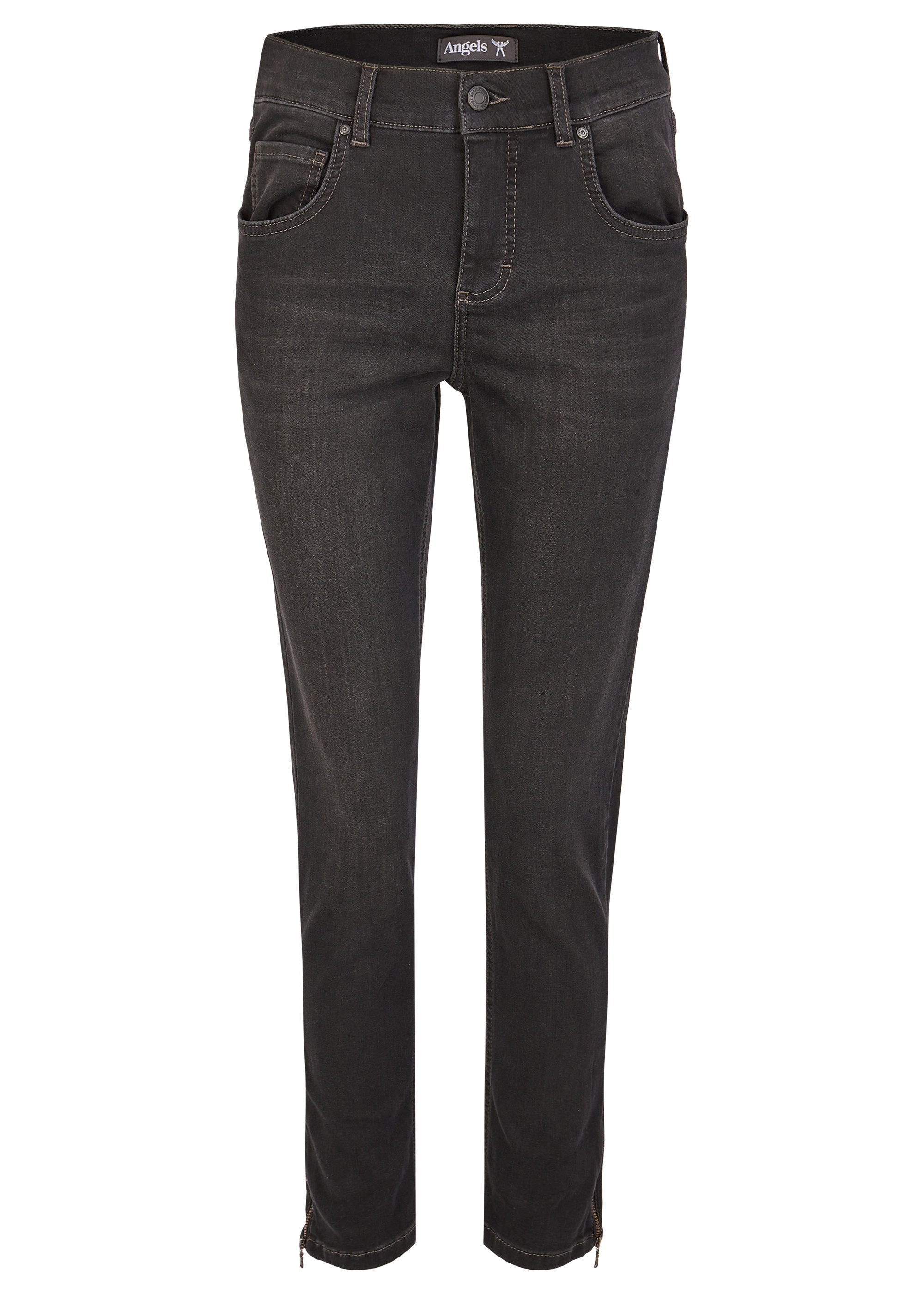 ANGELS JEANS Skinny Ankle Zip Jeans - Smoky Charcoal Night - 333 120700.1158