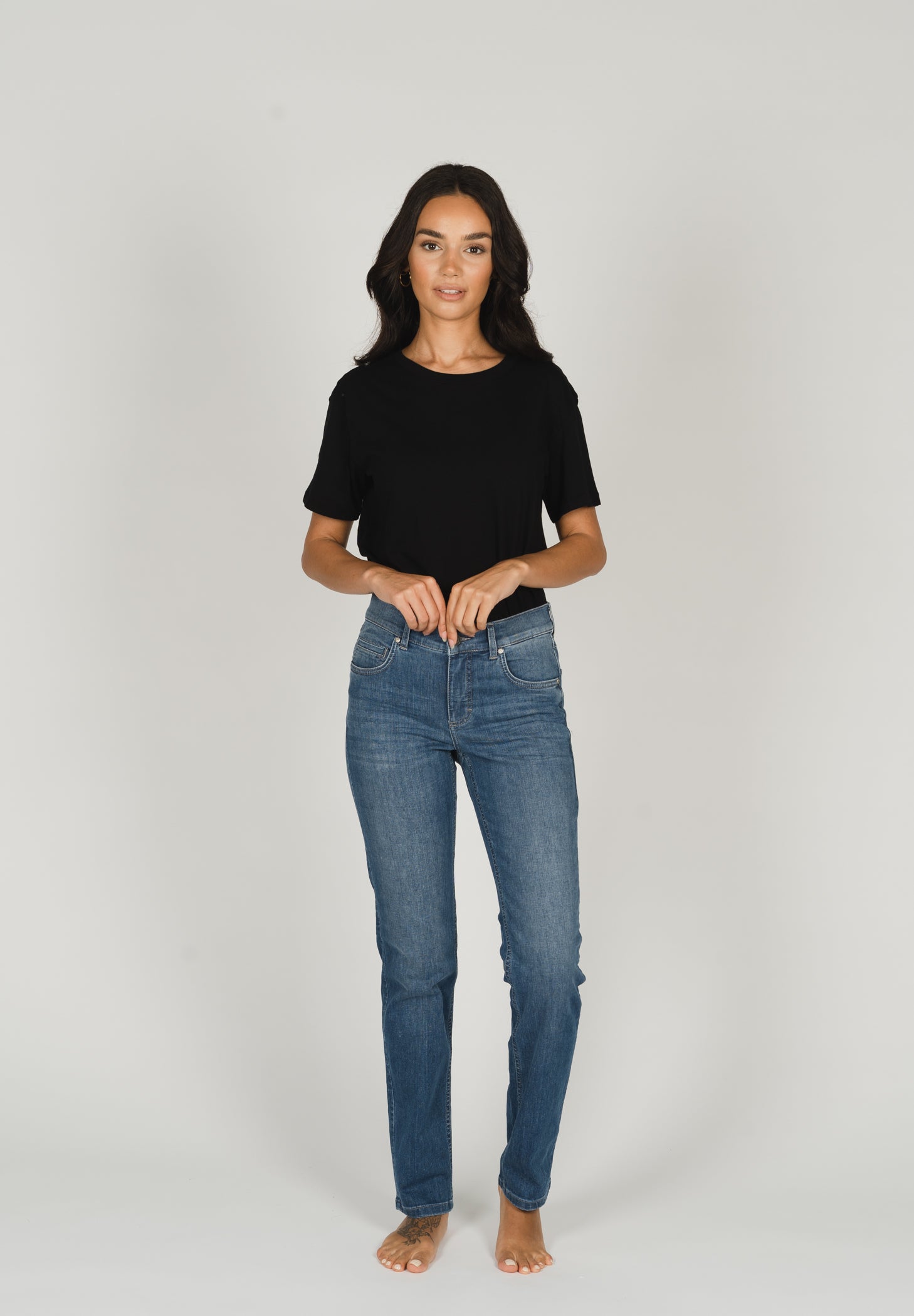 ANGELS JEANS Cici Straight-Fit Jeans - Sunwashed Harbour Blue - 346 3400.3358