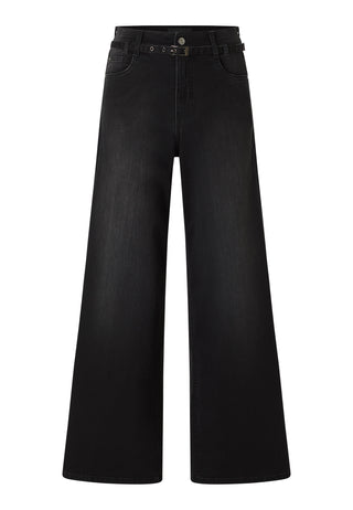 ANGELS Liva Belt Palazzo-Jeans - Smoky Obsidian - 346 2365.115