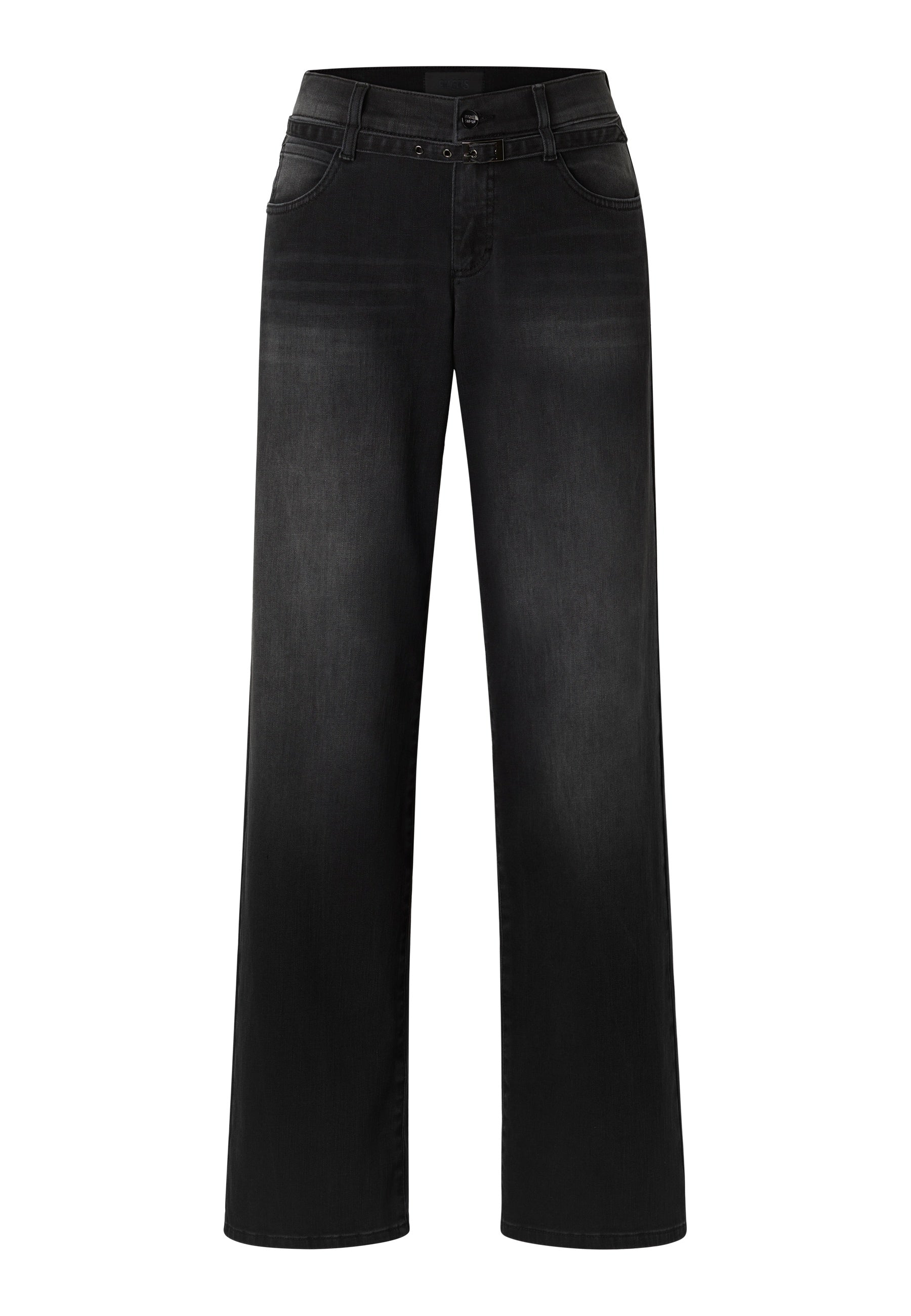 ANGELS Liz Belt Wide Leg Jeans - Smoky Slate - 350 2565.1158