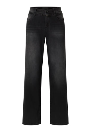 ANGELS Liz Belt Wide Leg Jeans - Smoky Slate - 350 2565.1158