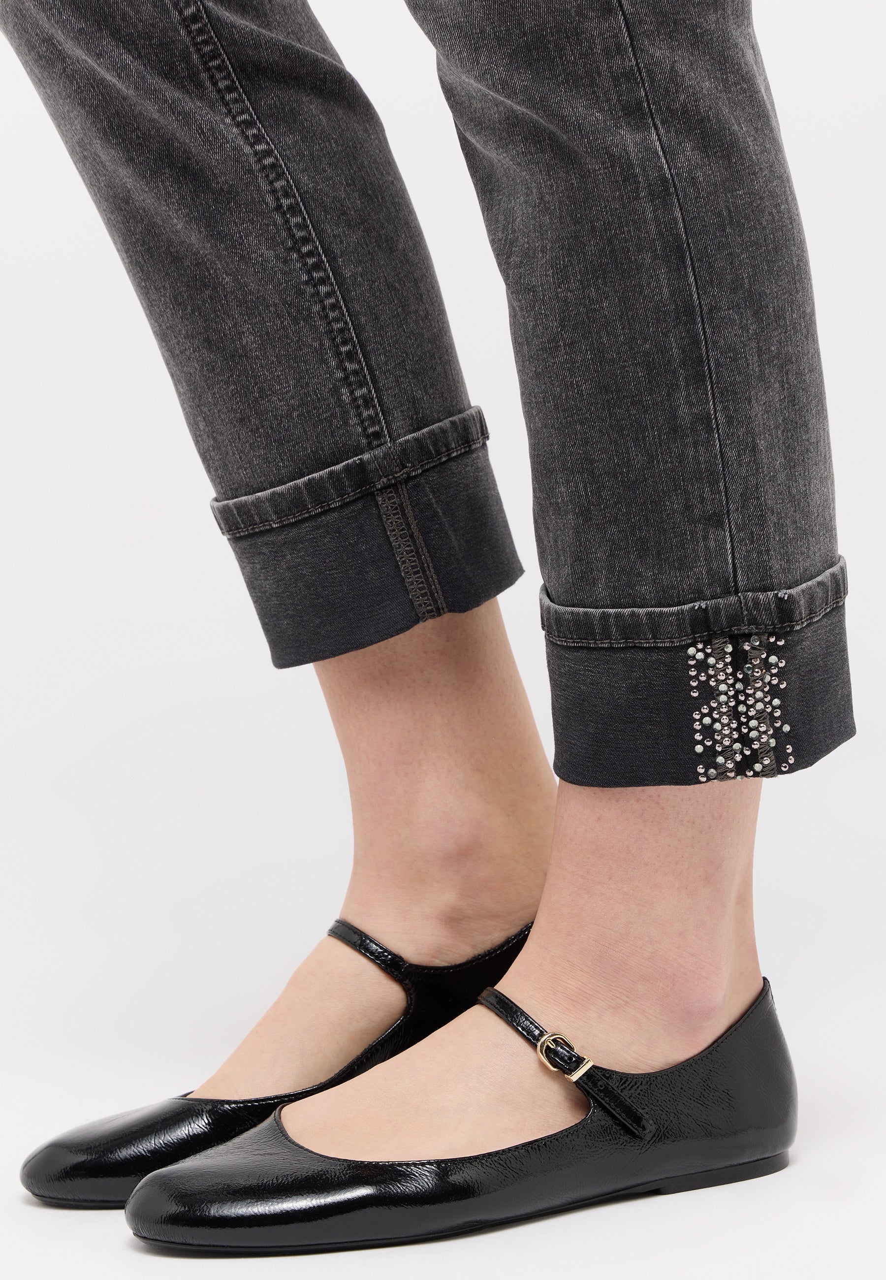 ANGELS JEANS Cici Crop Glam Jeans - Smoky Pewter Grey - 346 345700.12758 von Angels Jeans