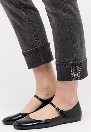 ANGELS JEANS Cici Crop Glam Jeans - Smoky Pewter Grey - 346 345700.12758