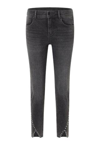ANGELS Ornella Detail Pearl 7/8 Jeans - Smoky Slate Grey - 346 684607.12758