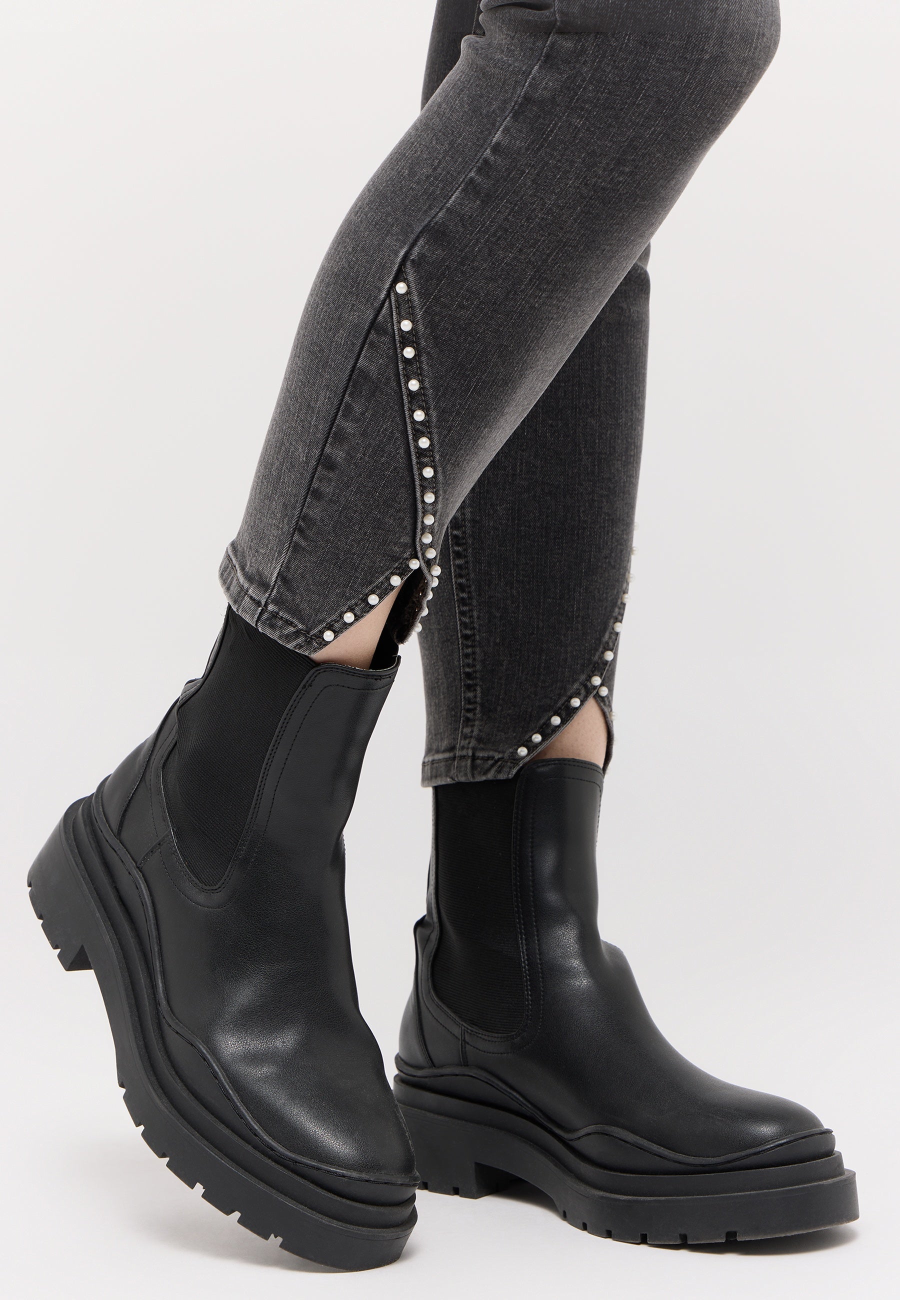 ANGELS Ornella Detail Pearl 7/8 Jeans - Smoky Slate Grey - 346 684607.12758 von Angels Jeans