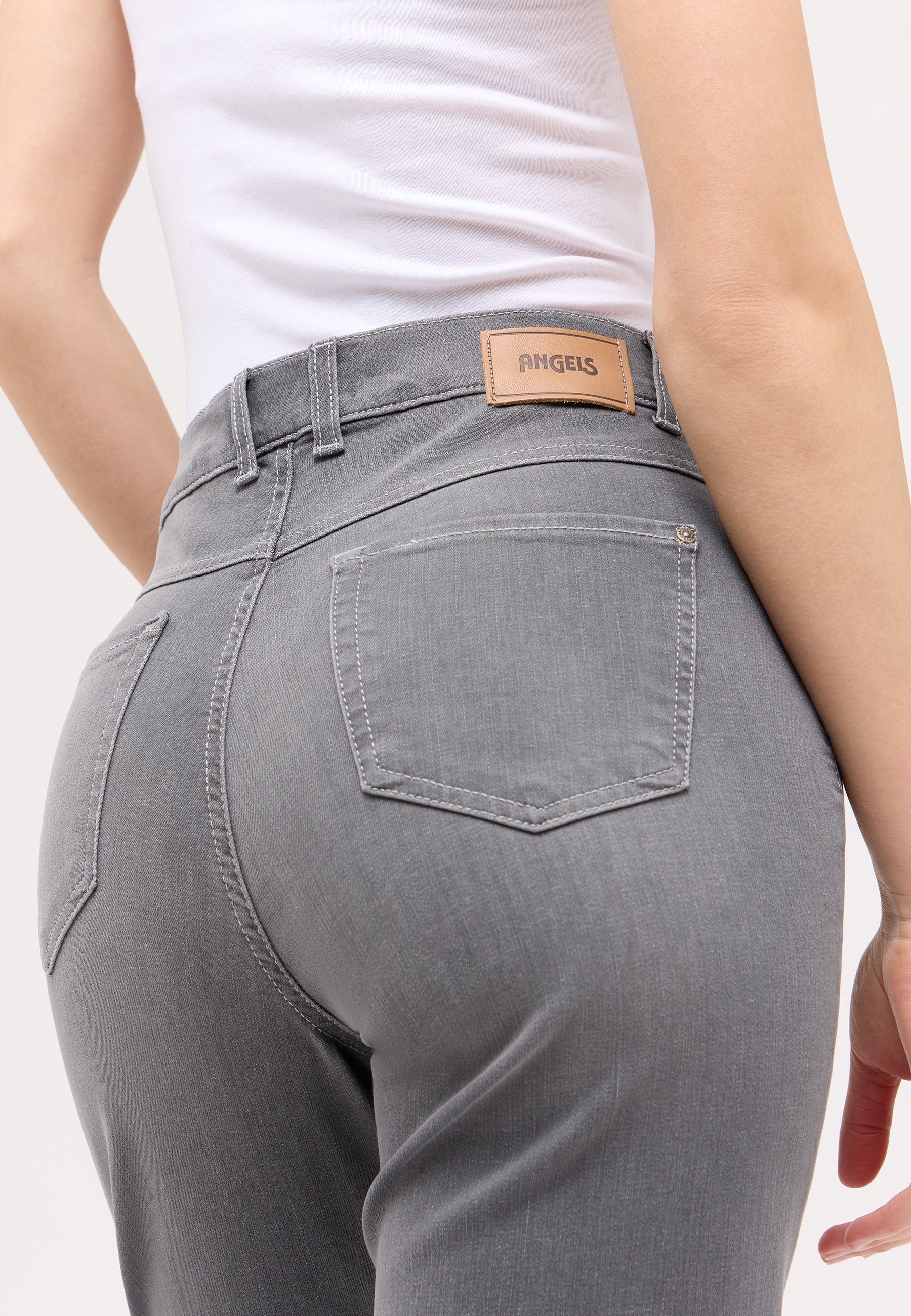 ANGELS Lara Wide Leg Jeans - Smoky Slate Grey - 346 2900.1358 von Angels Jeans