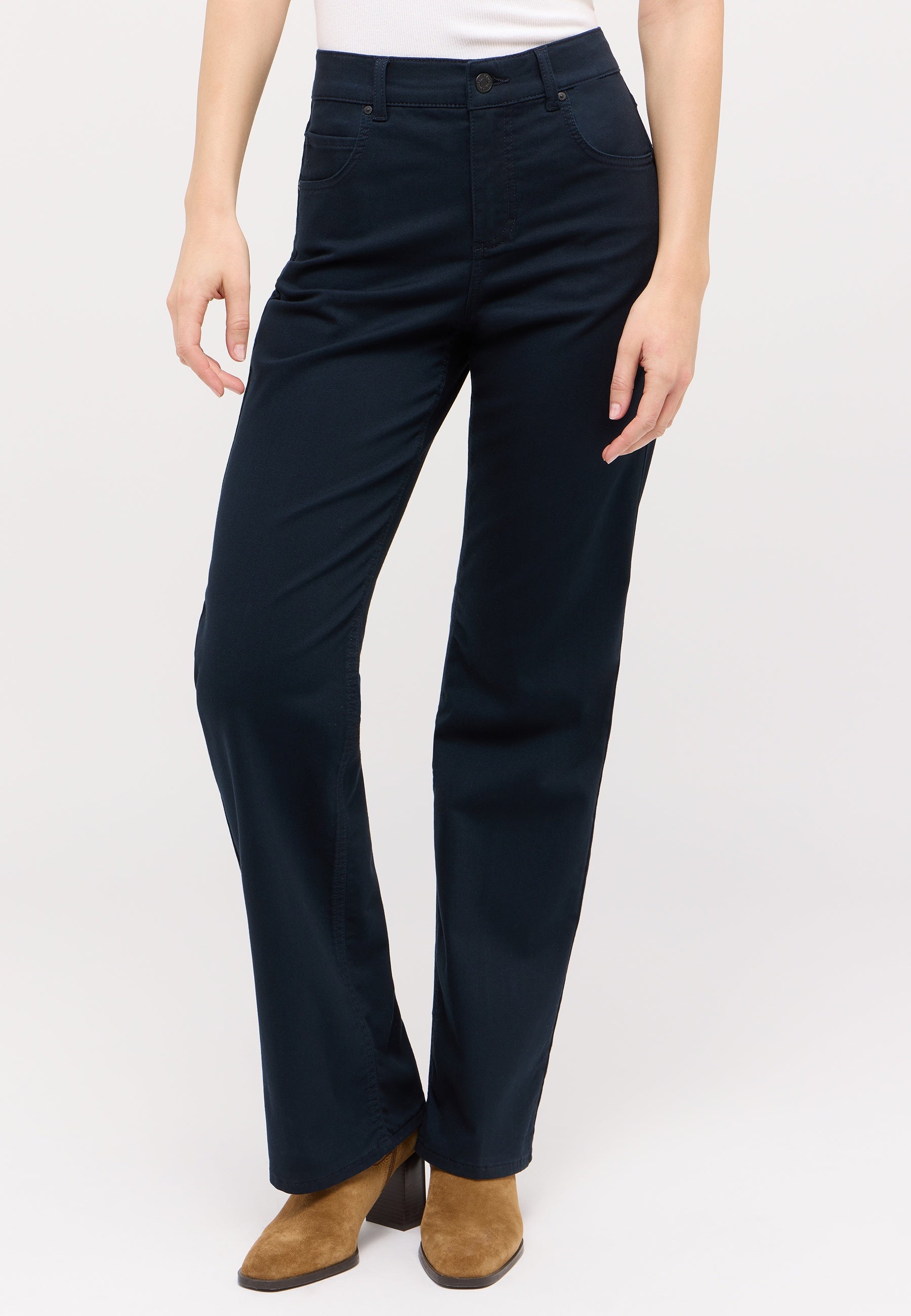 ANGELS Lara Wide-Leg Jeans - Dark Navy Soft Touch Denim - 785 2900.210 von Angels Jeans