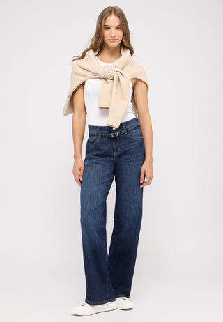 ANGELS Liz Belt Wide-Leg-Jeans - Midnight Coast Indigo - 2565.3158