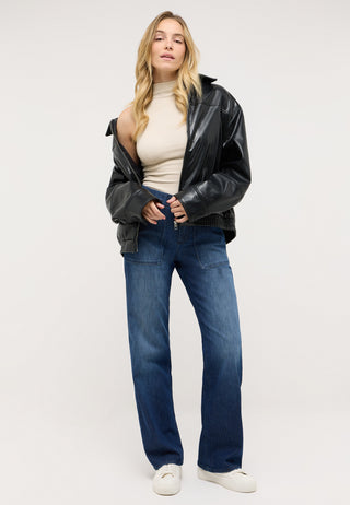 ANGELS JEANS Liz Worker Wide-Leg-Jeans - Twilight Indigo Wash - 350 2568.325