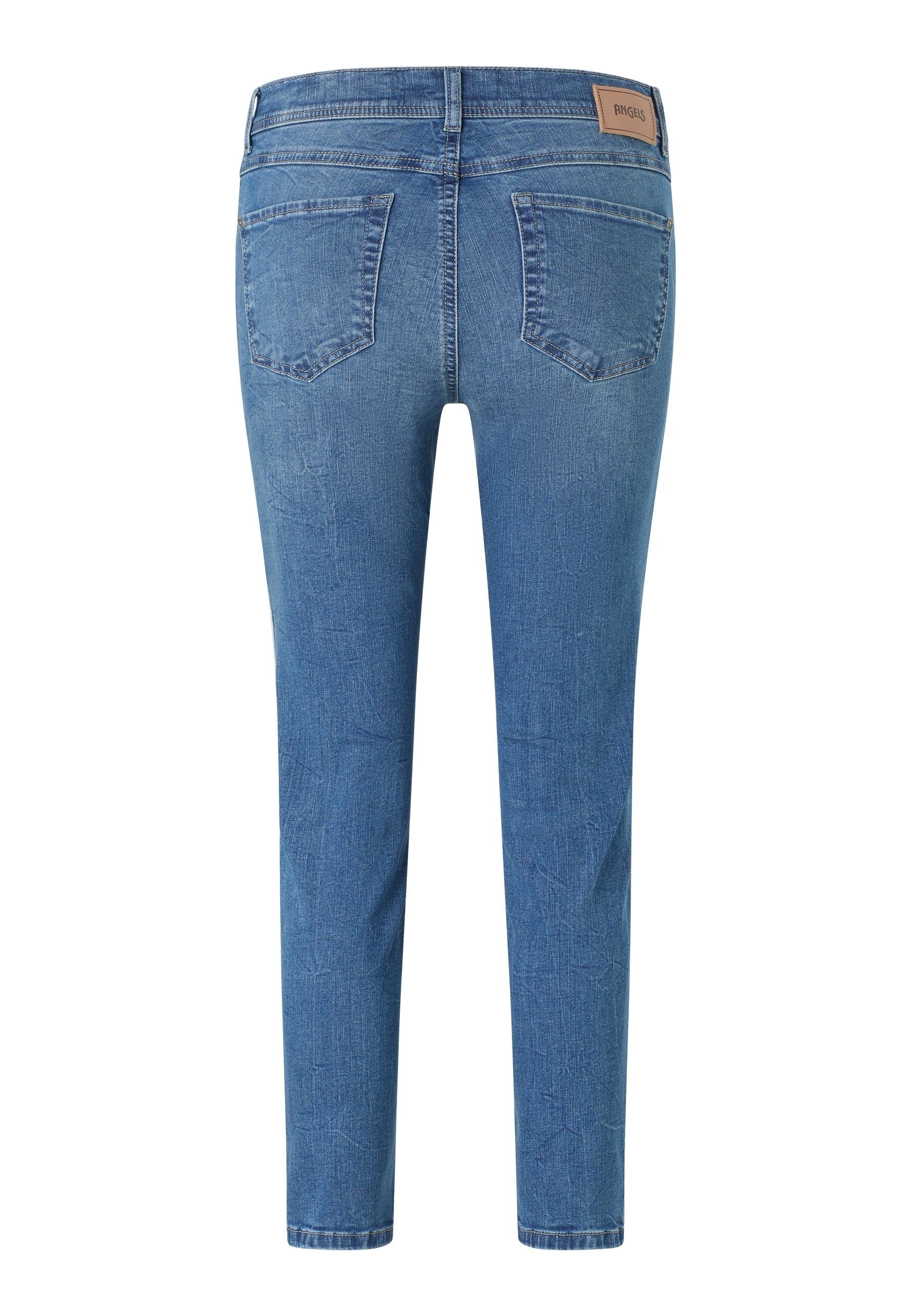 ANGELS JEANS Ornella Detail Pearl Slim-Fit 7/8-Jeans - Coastal Breeze Blue - 346 684607.33758