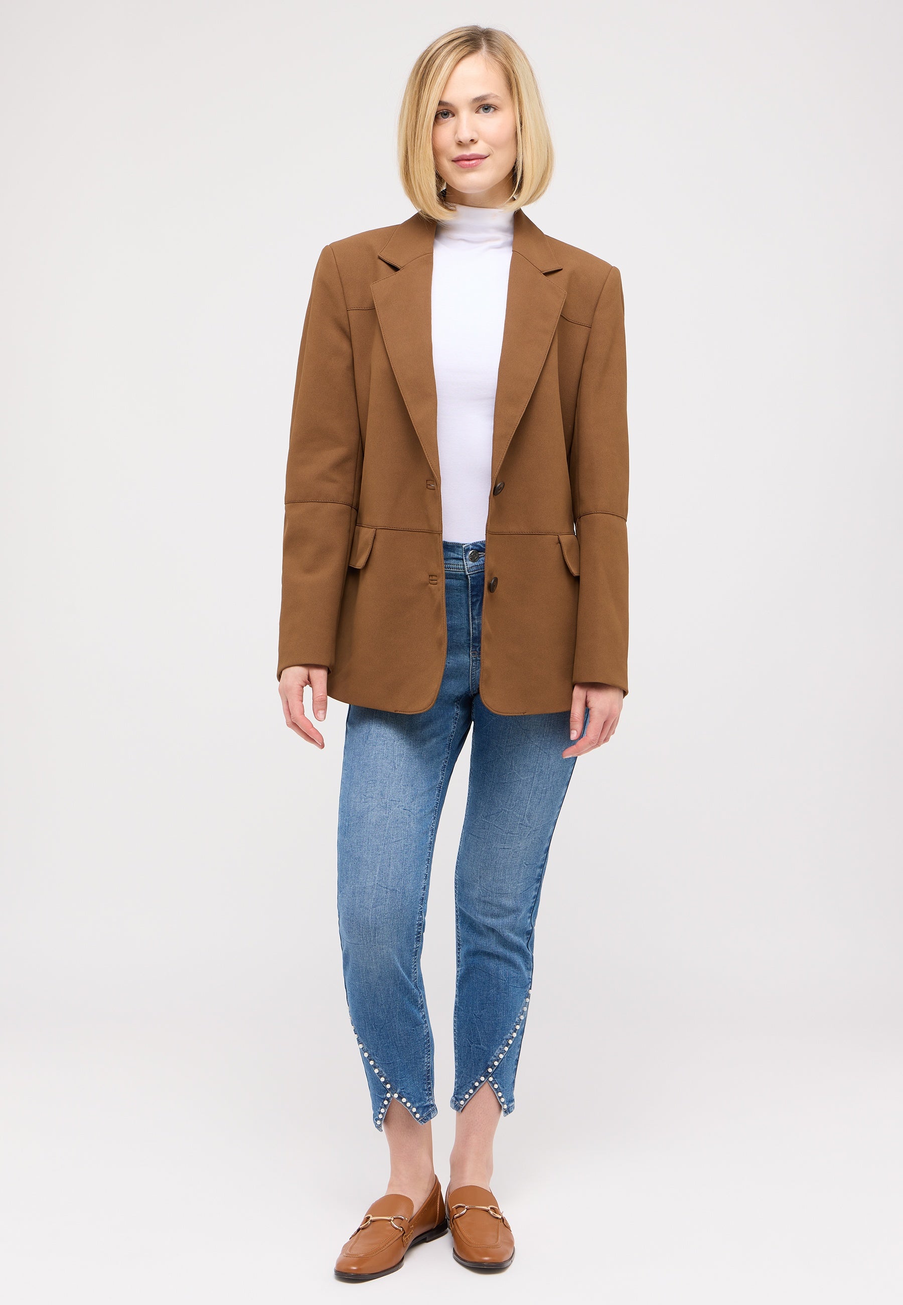ANGELS JEANS Ornella Detail Pearl Slim-Fit 7/8-Jeans - Coastal Breeze Blue - 346 684607.33758 von Angels Jeans