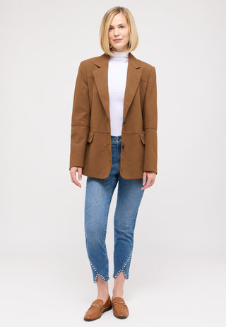 ANGELS JEANS Ornella Detail Pearl Slim-Fit 7/8-Jeans - Coastal Breeze Blue - 346 684607.33758