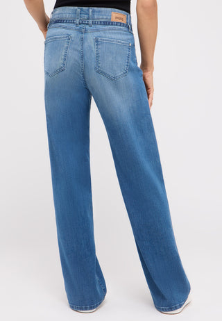 ANGELS Liz Belt Wide-Leg-Jeans - Coastal Breeze Blue - 350 2565.3458