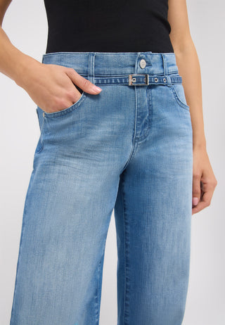 ANGELS Liz Belt Wide-Leg-Jeans - Coastal Breeze Blue - 350 2565.3458