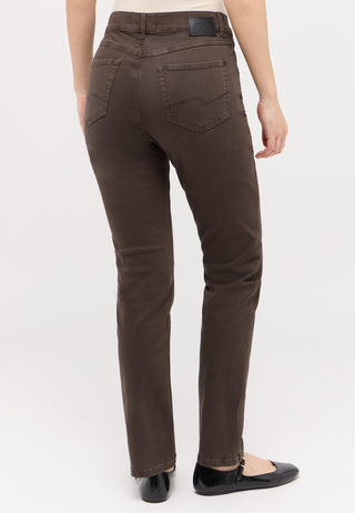 ANGELS JEANS Cici Straight-Fit Jeans - Dark Roast Brown - 346 3400.4205