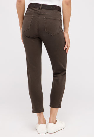ANGELS Ornella Sporty 7/8-Jeans - Dark Espresso Brown - 346 688907.42058