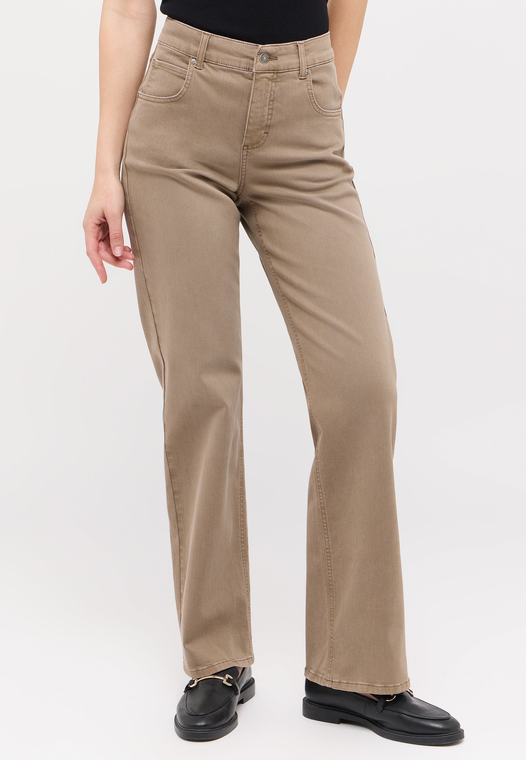 ANGELS JEANS Lara Wide Leg Jeans - Hazelnut Sand - 346 2900.4445 von Angels Jeans
