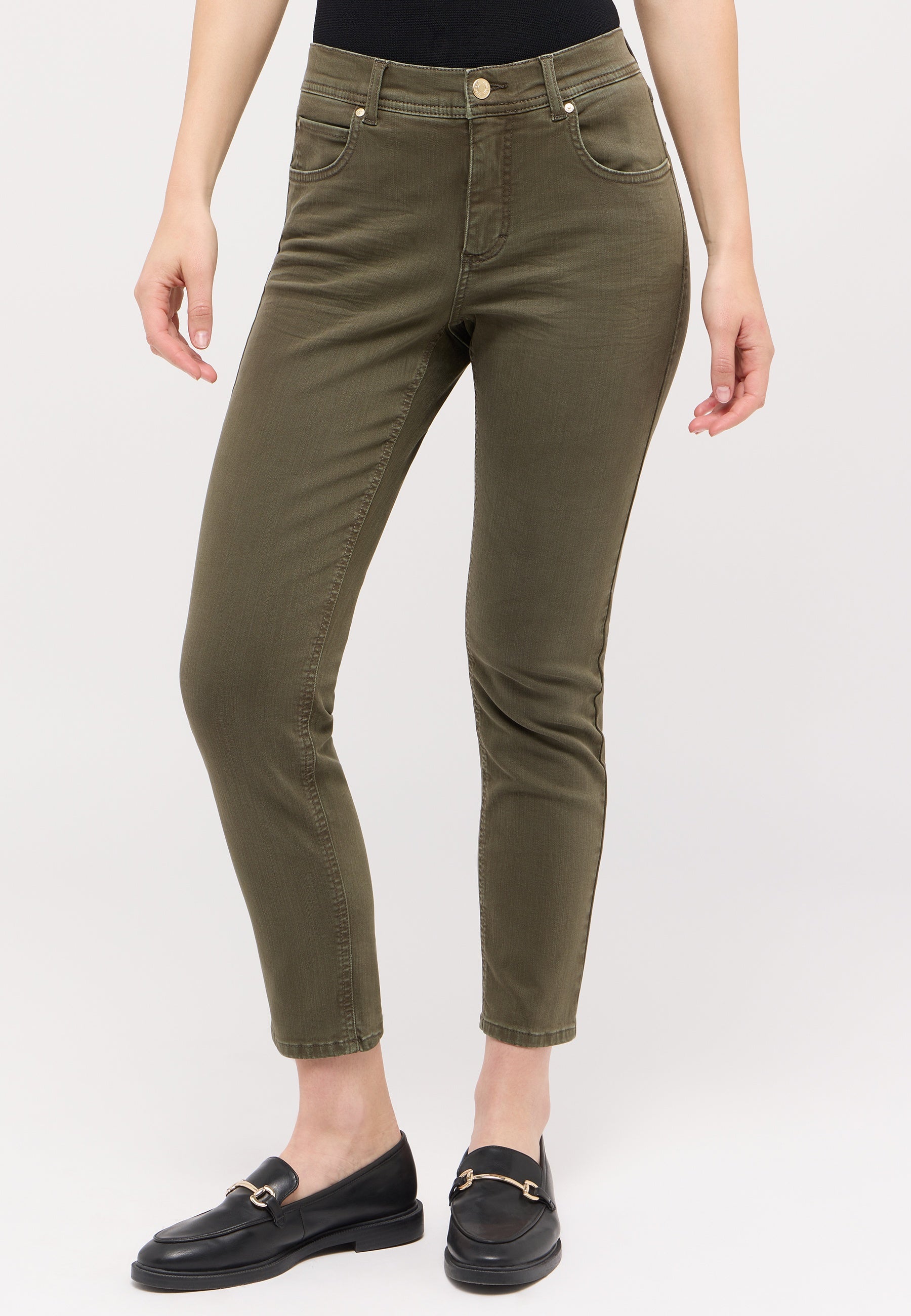 ANGELS Ornella 7/8-Jeans - Dark Olive Dusk - 346 680007.52358 von Angels Jeans