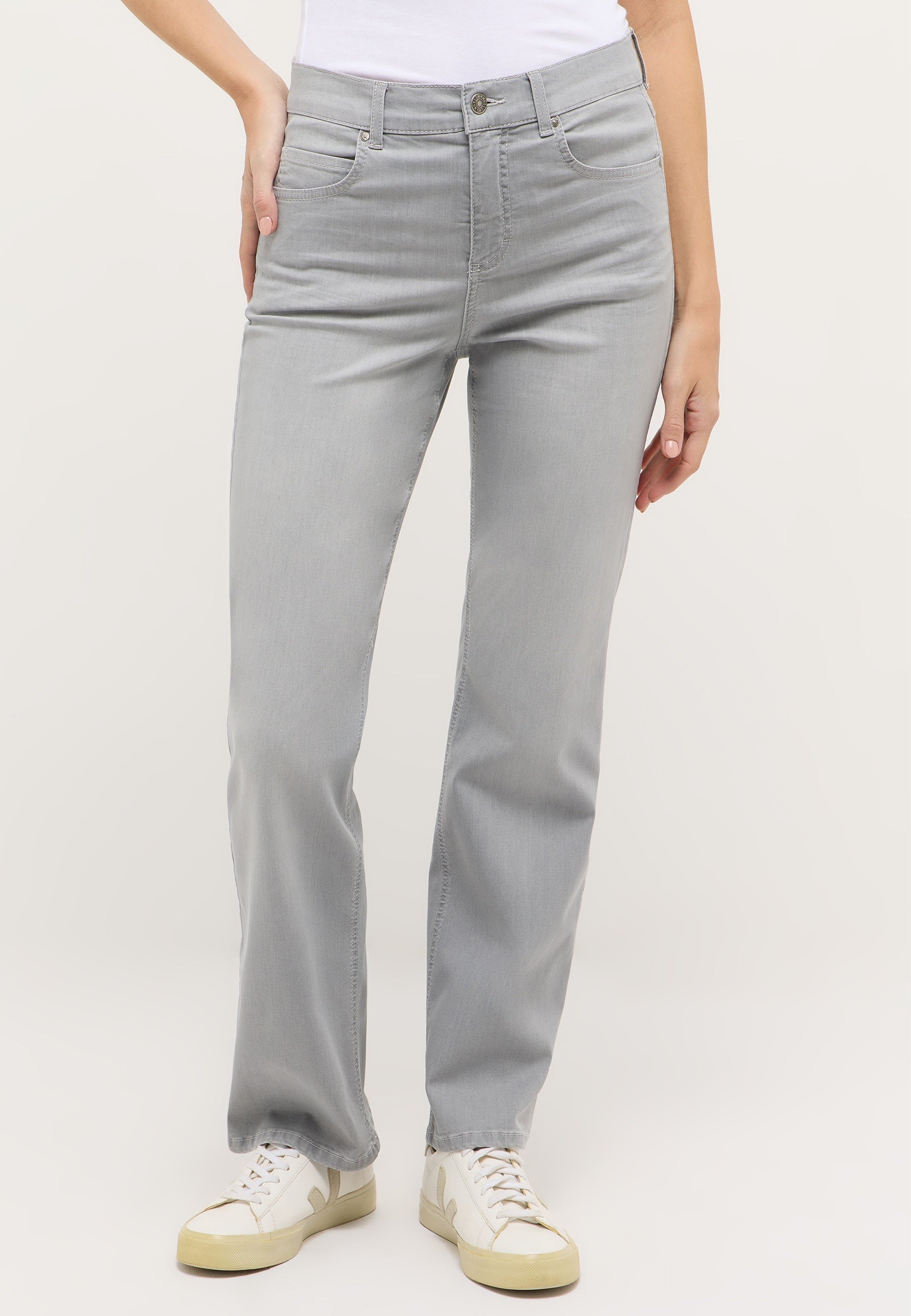 ANGELS JEANS Lara Wide Leg Jeans - Silver Mist Grey - 332 2900.1458 von Angels Jeans