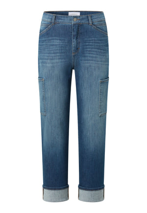 ANGELS Liberta Cargo Baggy Jeans - Pacific Drift Blue - 3883.3358