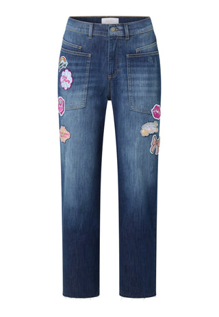 ANGELS Liberta Funky Baggy Jeans - Patchwork Sky Blue - 3851.3388