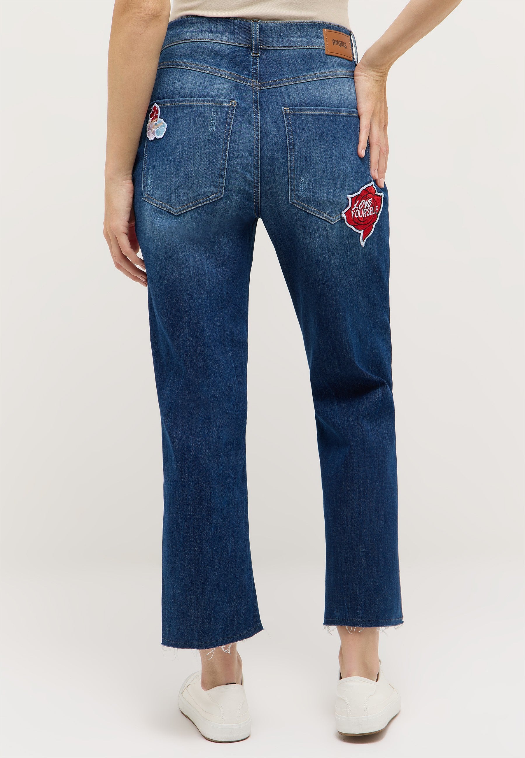 ANGELS Liberta Funky Baggy Jeans - Patchwork Sky Blue - 3851.3388 von Angels Jeans