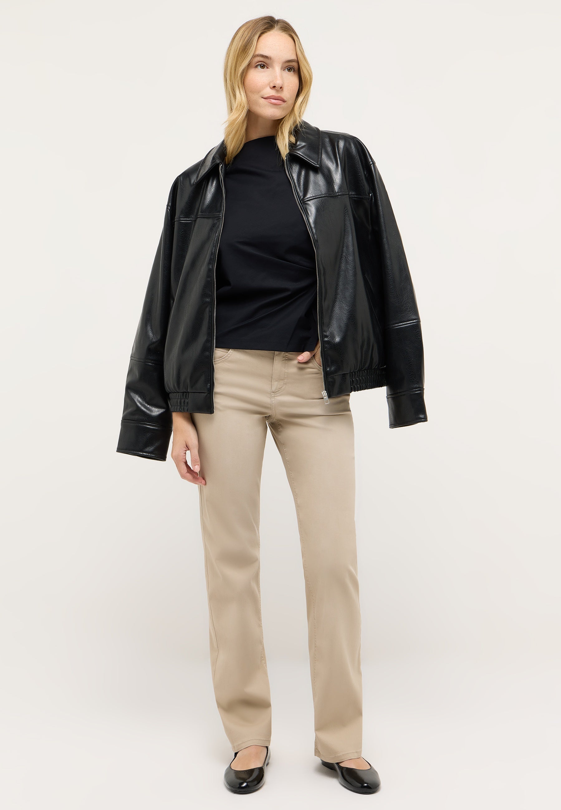 ANGELS Lara Wide Leg Hose - Warm Driftwood Sand - 332 2900.4845 von Angels Jeans