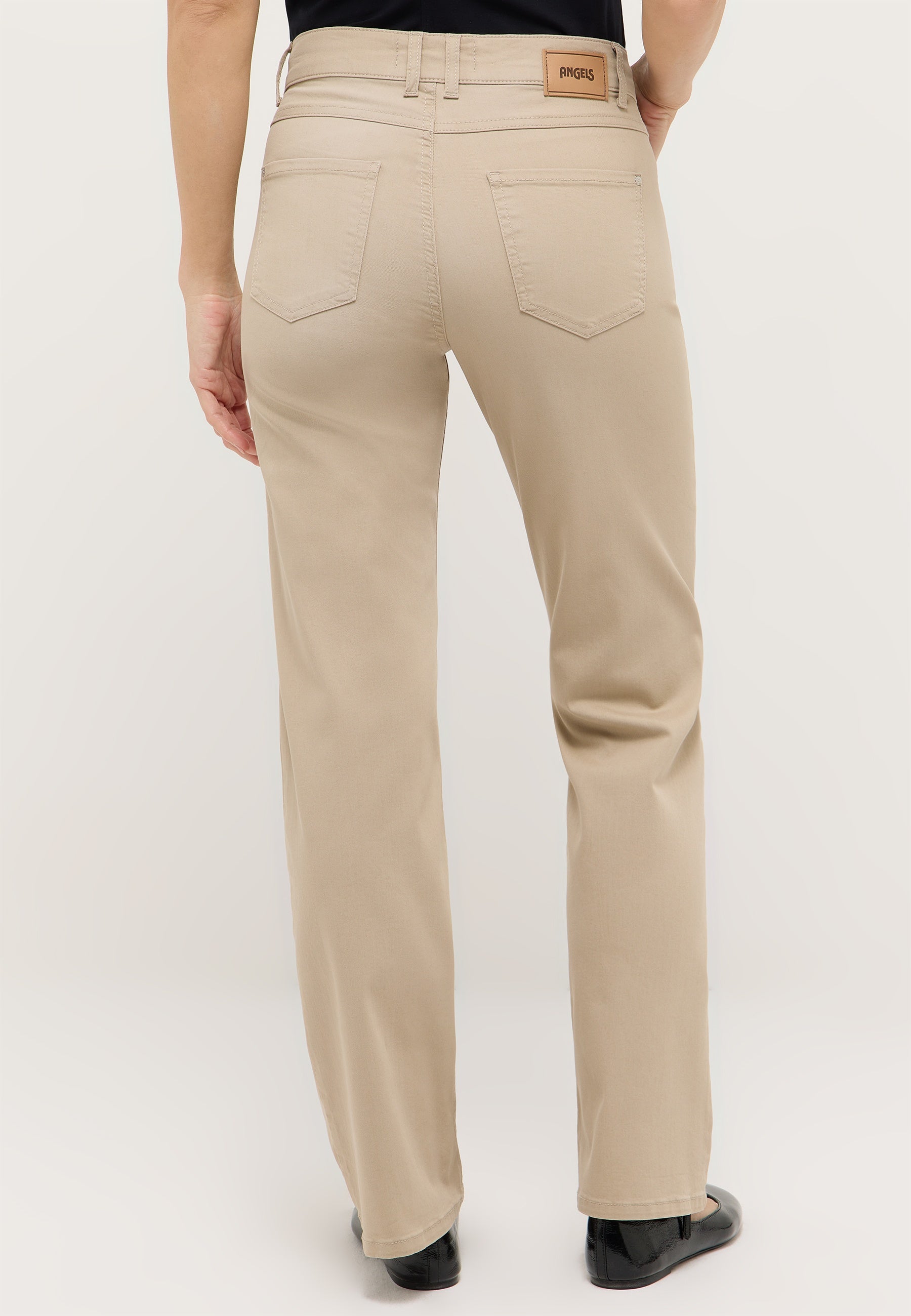 ANGELS Lara Wide Leg Hose - Warm Driftwood Sand - 332 2900.4845 von Angels Jeans