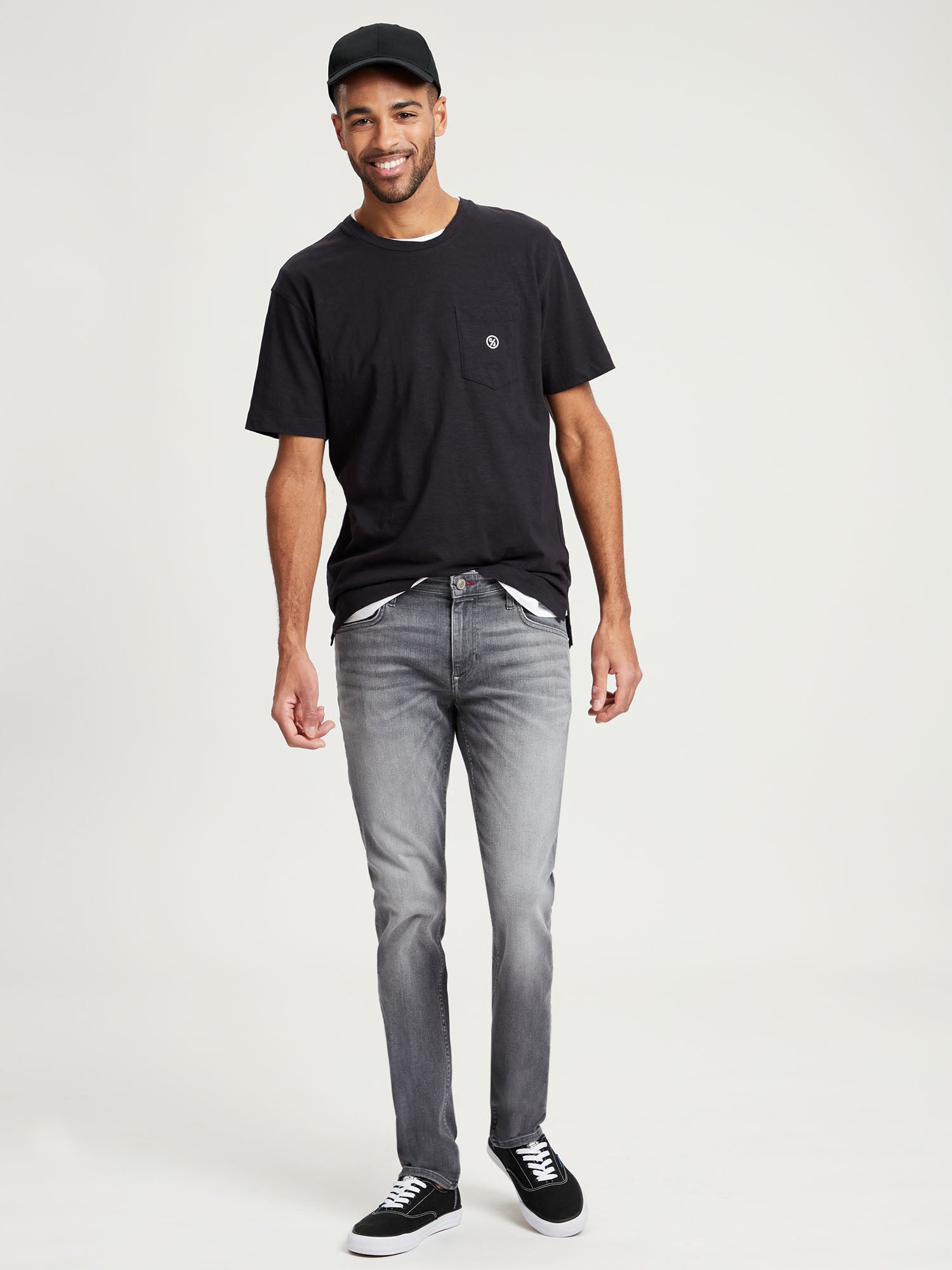 CROSS JEANS Damien Jeanshose - Stormy Steel Grey - E198-081 von Cross Jeans