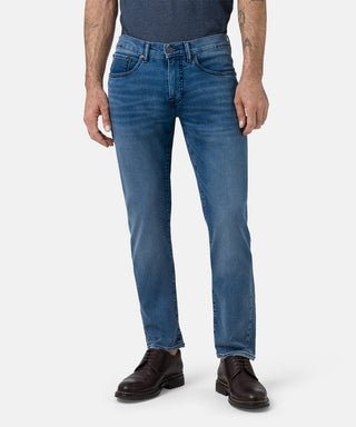 PIERRE CARDIN Antibes Five Pocket - Coastal Denim Blue - 35530 8070.6837