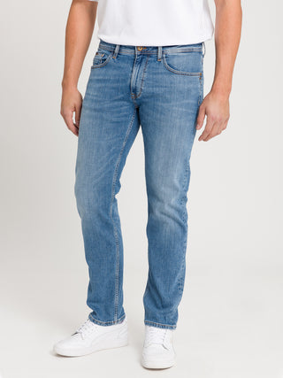 CROSS JEANS ANTONIO Five Pocket - Washed Atlantic Sky - E161-307