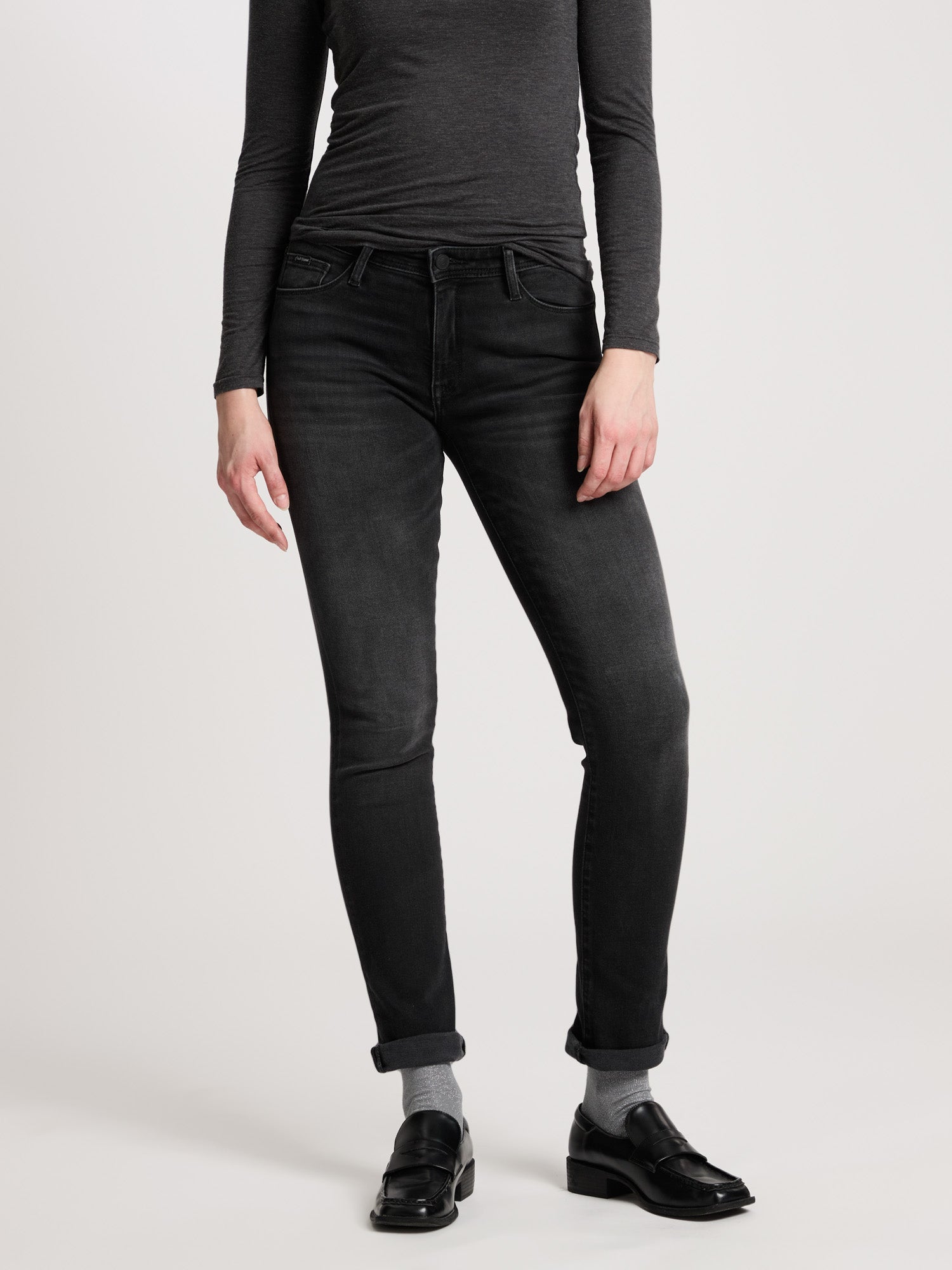 CROSS JEANS Anya Hose - Obsidian Charcoal - P489-238