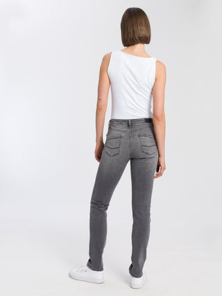 CROSS JEANS Anya Five Pocket - Smoky Granite Grey - P489-204