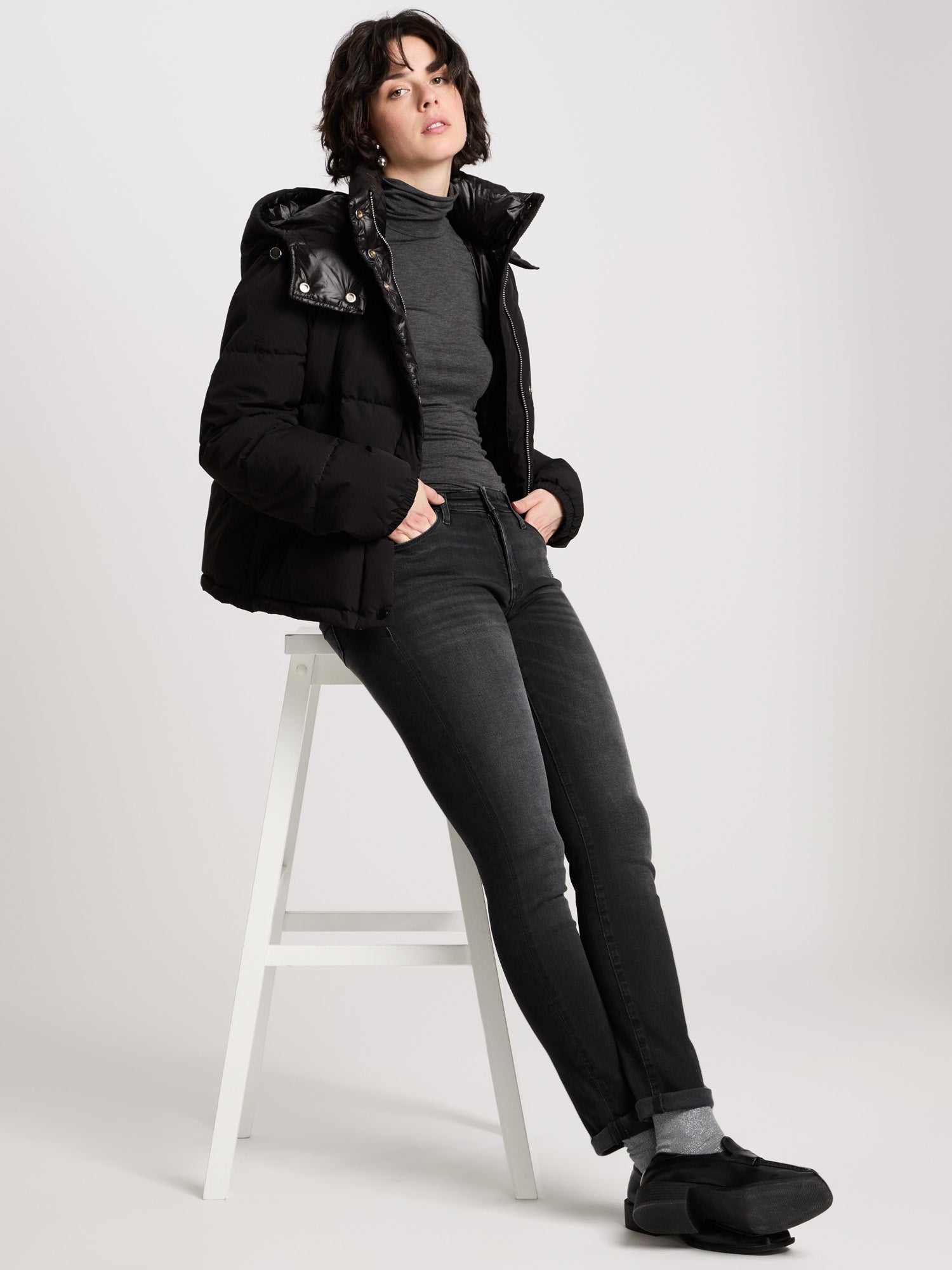 CROSS JEANS Anya Hose - Obsidian Charcoal - P489-238 von Cross Jeans