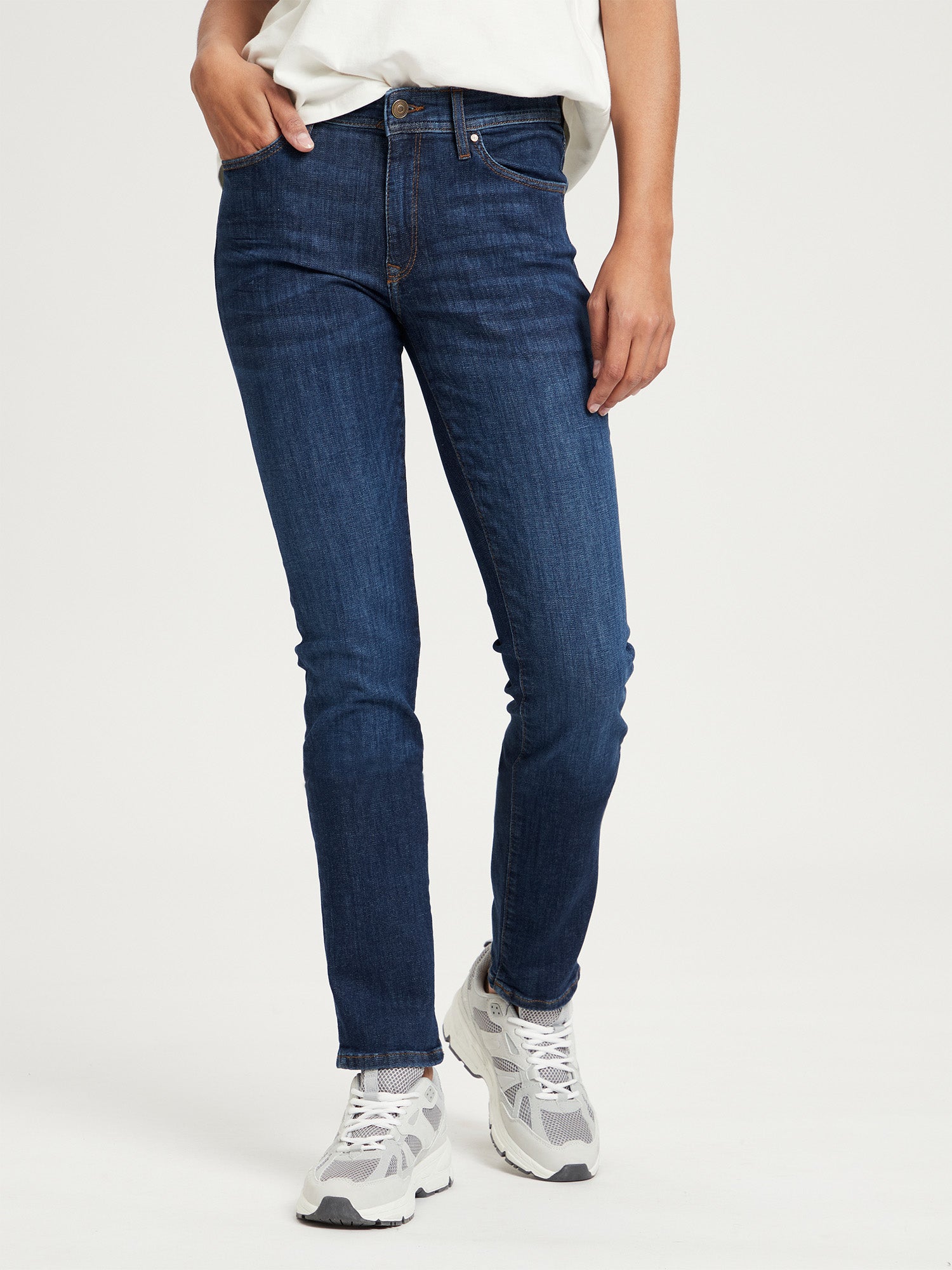 CROSS JEANS Anya Five Pocket - Midnight Denim Blue - P489-237