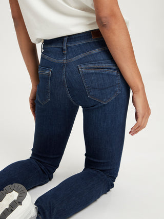 CROSS JEANS Anya Five Pocket - Midnight Denim Blue - P489-237