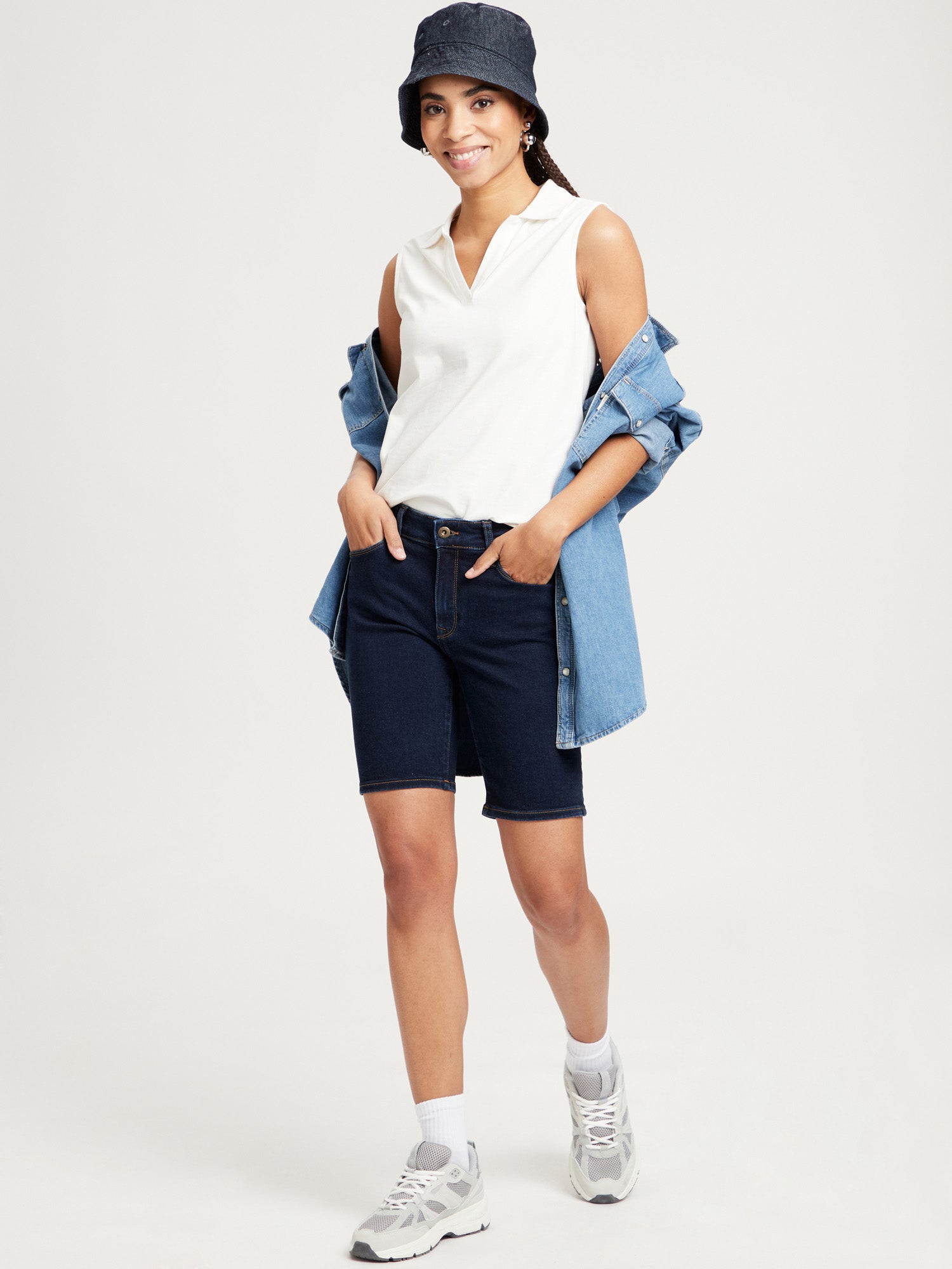 CROSS JEANS Anya Shorts - Night Indigo Gold - P528-005 von Cross Jeans