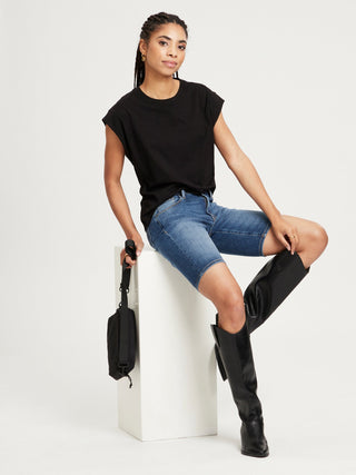 CROSS JEANS Anya Shorts - Coastal Dusk Blue - P528-006