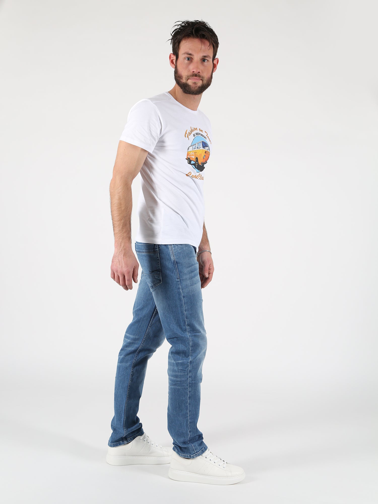 MOD JEANS THOMAS Joggingjeans - Seafoam City Blue - AU21-1009.1941 von MOD Jeans