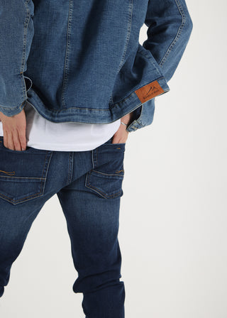 MOD JEANS MARCEL Straight - Coastal Indigo Wash - AU23-1005.3652