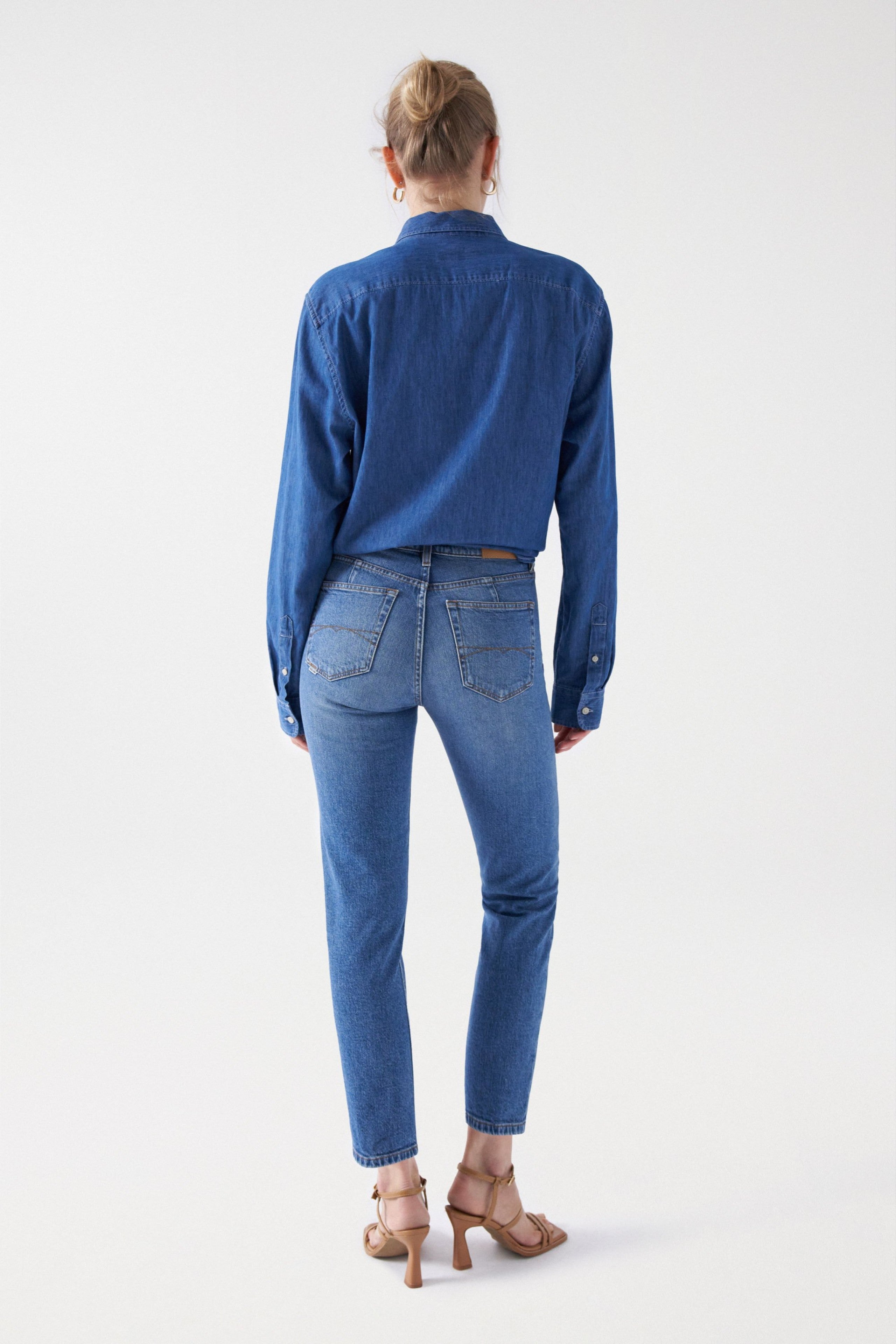SALSA TRUE CROPPED Jeans - Harbor Sky Blue - 21007181.0510 von Salsa