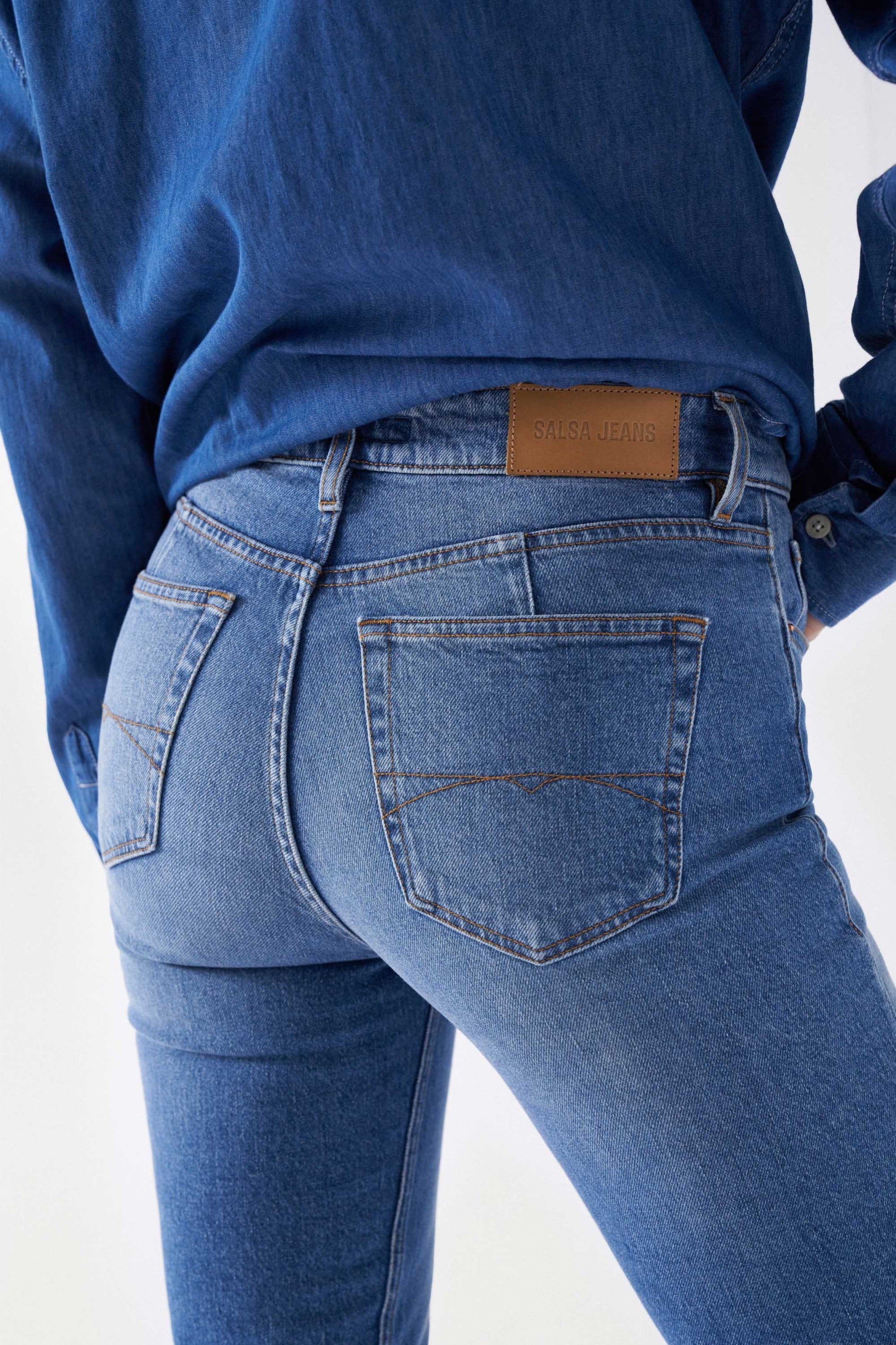 SALSA TRUE CROPPED Jeans - Harbor Sky Blue - 21007181.0510 von Salsa