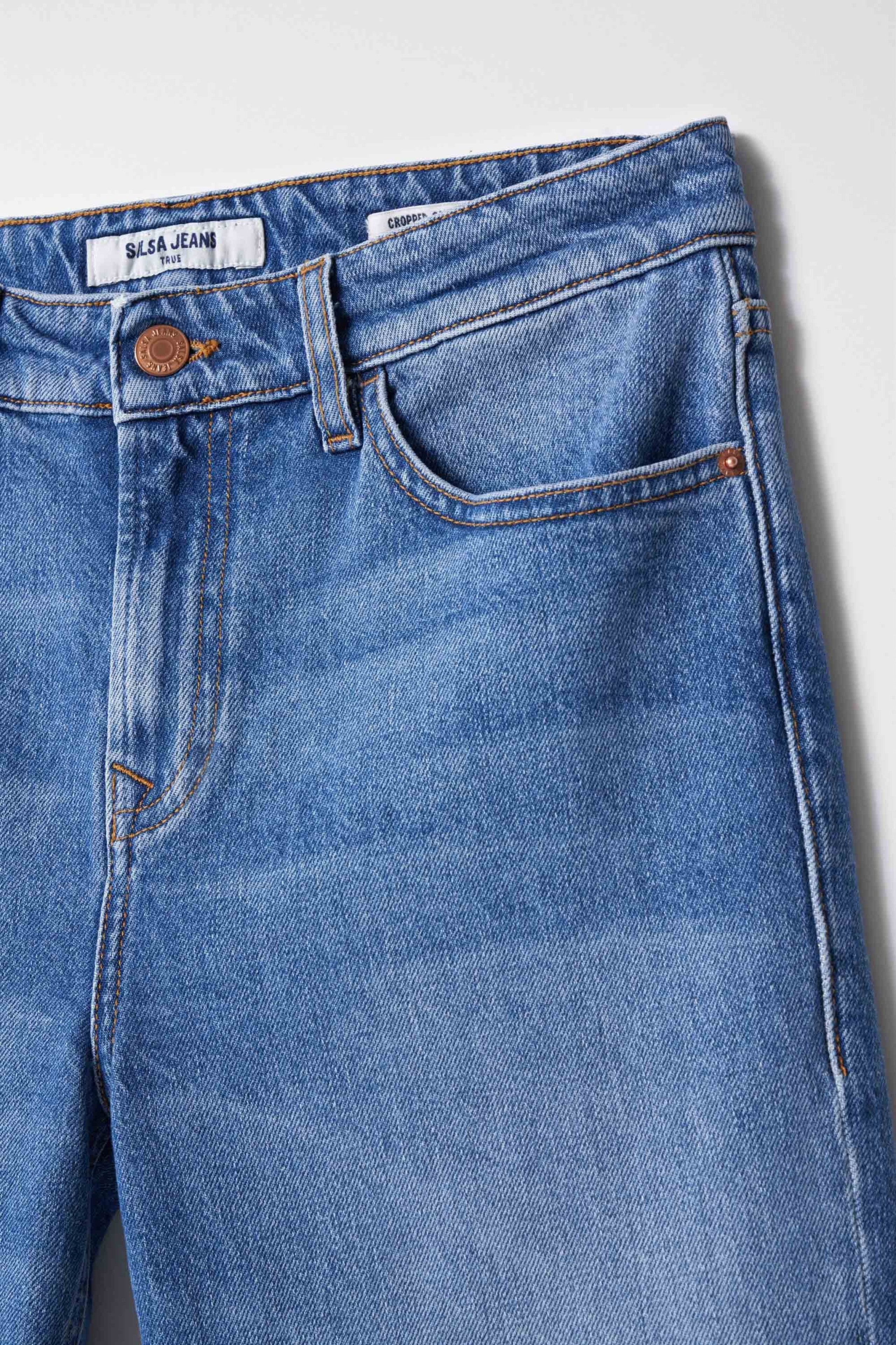 SALSA TRUE CROPPED Jeans - Harbor Sky Blue - 21007181.0510 von Salsa