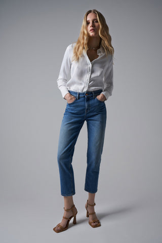 SALSA TRUE CROPPED Jeans - Harbor Sky Blue - 21007181.0510