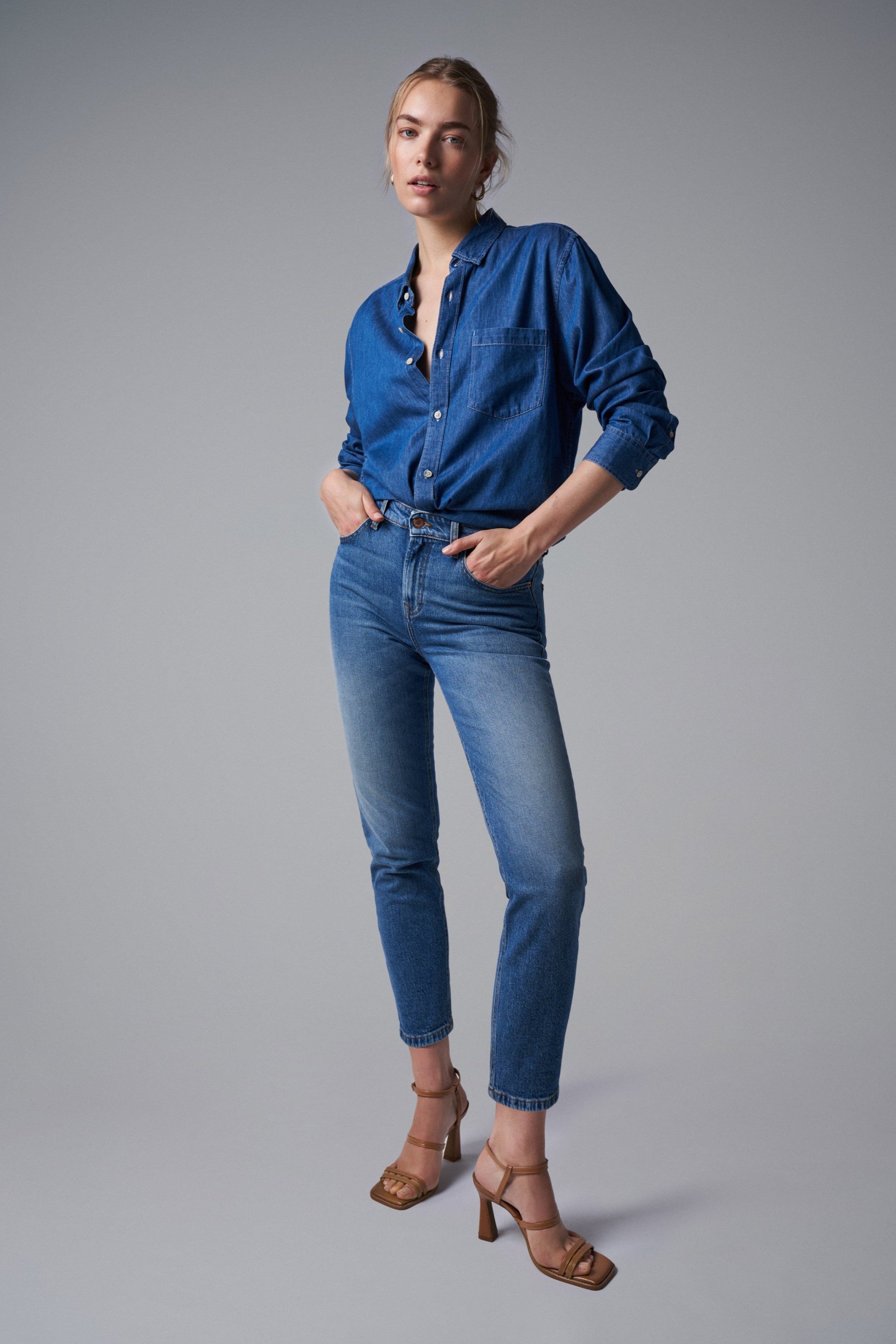 SALSA TRUE CROPPED Jeans - Harbor Sky Blue - 21007181.0510 von Salsa