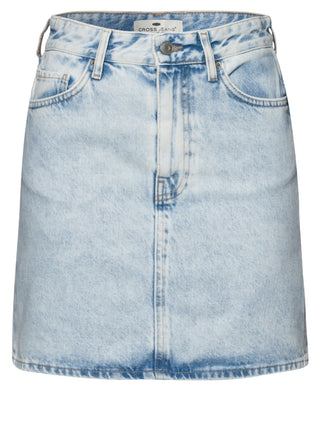 CROSS JEANS SKIRT Mini Rock A-Linien - Misty Shore Blue - B302-010